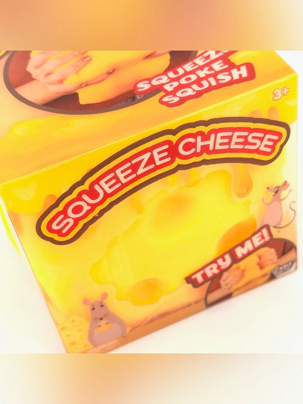 Sunny Days Squeeze Cheese Squishy Sensory Fidget Toy NEW